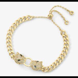 Melinda Maria | Double Jaguar Cuban Bracelet (gold)